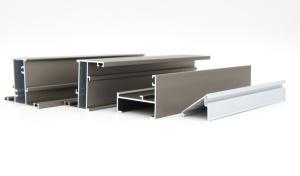 Quality Linea 42 6063 T6 Aluminium Casement Window Profiles Silver Anodized wholesale