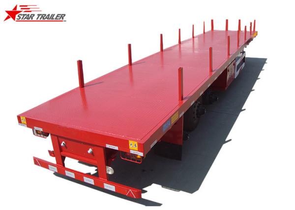 40-Foot Flat Panel Platform Semi Trailer With Cuttings Platform And Waterproof
