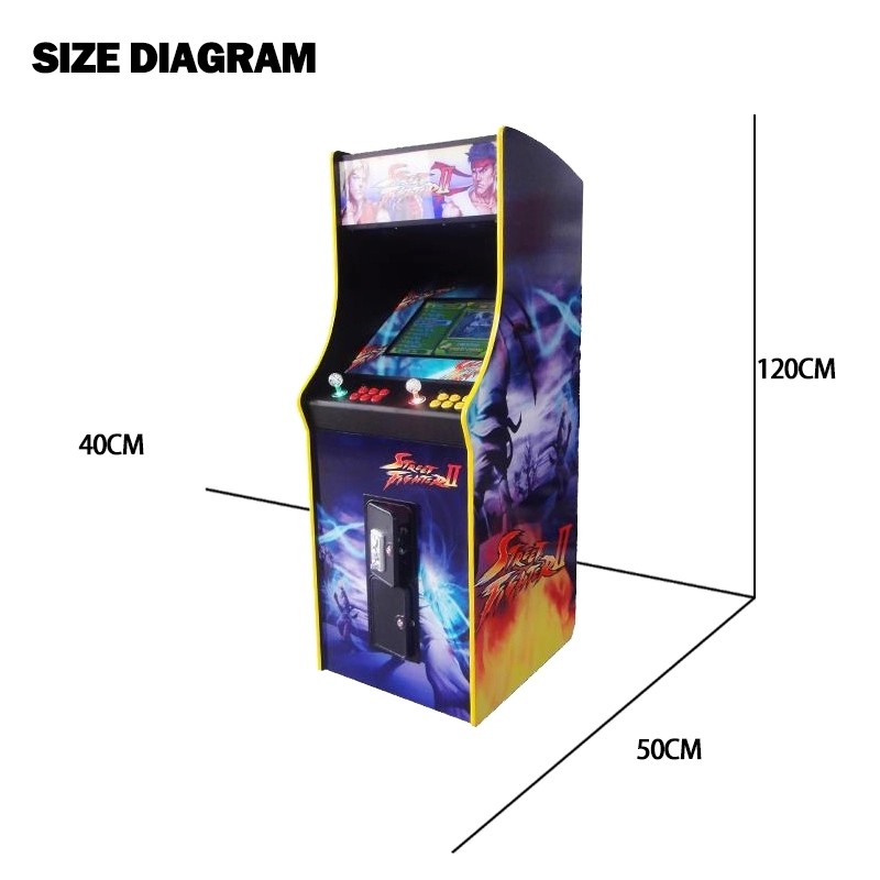 17'' LCD Video Arcade Mini Fighting Game Machine For Kid Amusement