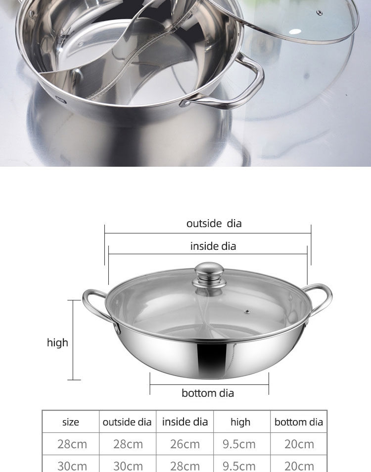 Wholesale Food Grade Stainless Steel Cookware Pot Induction Cooker Soup Pot Stainless Steel Cooking Pot