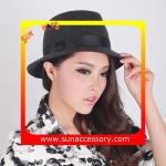T8981177 Sun Accessory customized fashion winner 100% wool felt fedora hats,