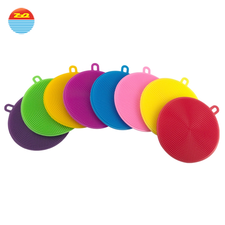 as seen on tv 2018 Durable Eco-friendly Soft Silicone household items Cleaning Brush sponge