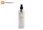 Aluminum pump spray cosmetic packaging 250ml round cylindrical bottle