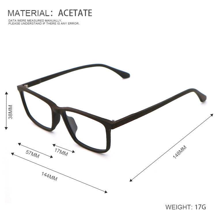 Wood Grain Glasses Frames Acetate Glasses Frames Hand Made Eyewear