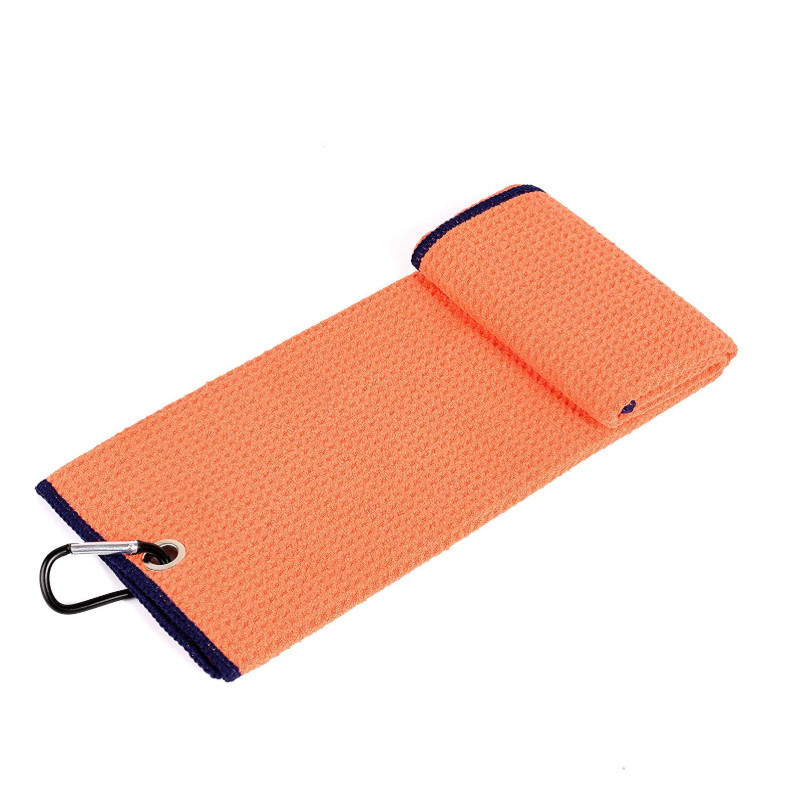 Microfiber Waffle Soccer Ball Beach Towel Blank Golf Towels With Grommets