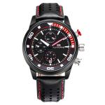 Teens Case Diameter 43mm Leather Chronograph Watches