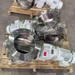 Powder medium discharge and metering economy rotary valve