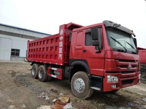 China 6x4 336HP 375HP Used Howo Trucks , Red Used Howo Tipper Trucks on sale