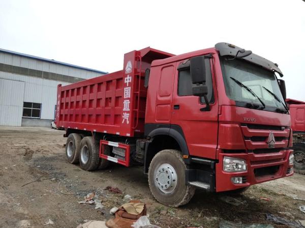 Cheap 6x4 Used Howo Tipper Trucks 10 Wheels Low Oil Consumption for sale