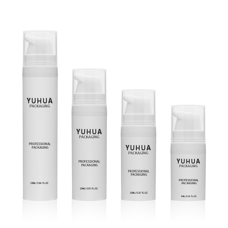 15ml 25ml Plastic Pump Airless Skincare Bottle Packaging For Lotion Cream