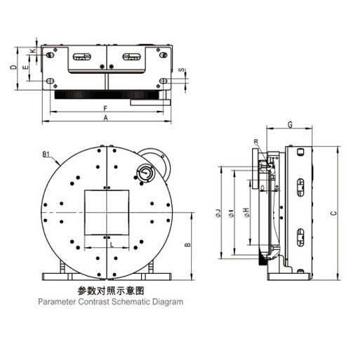 High Speed Pneumatic Eco Type Rotate Air Square For 220 Pipes Front Chuck For Fiber Laser Cutting