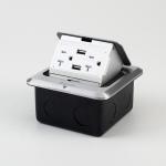 European Standard Aluminum Alloy Soft Slow Pop-up Type Electrical Floor Plug