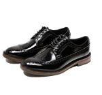 Brand Italian Mens Leather Shoes Flats Footwear Black Slip On Dress Shoes