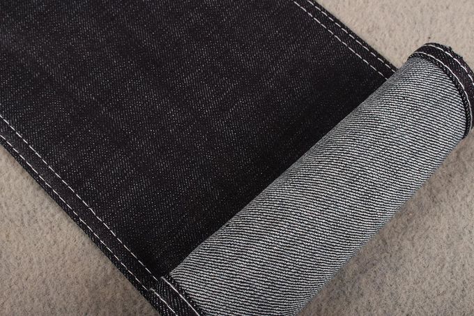 12.1oz Enzyme Wash Denim Fabric 58 Cotton 39 Polyester 1 Lycra