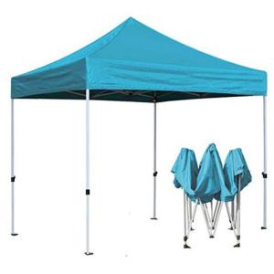 Quality Custom Trade Show Pop Up Canopy Tent , Portable Folding Tent Blue Color wholesale