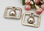 Rectangle Fashion Resistant Ladies Shoe Buckles Replacement OEM Accepeted