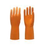 Excellent Grip Flock Lined Rubber Gloves Natural Latex 35g-80g Length 300mm