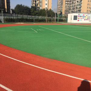 Quality IAAF Standard Waterproof 13mm PU Synthetic Rubber Flooring Harmless wholesale