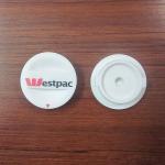 Shenzhen material piggy bank , money bank diameter 5.1 cm PVC lid toy parts