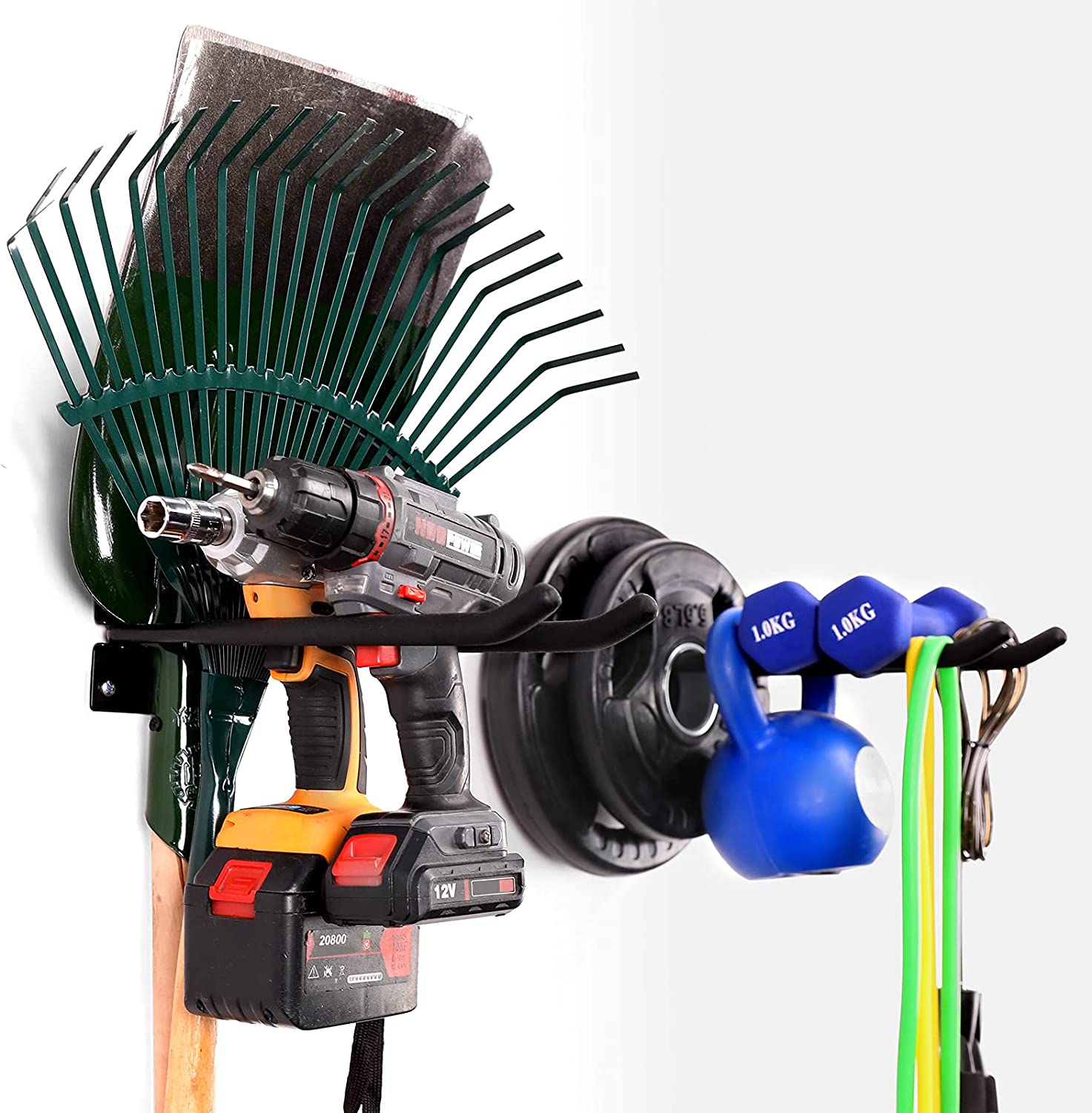 Sustainable Function Garage Storage System Hooks Multifunction Wall Mount Tool Organizer