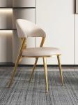 Modern Stainless Steel Luxury Dining Chairs With Fleece OEM ODM