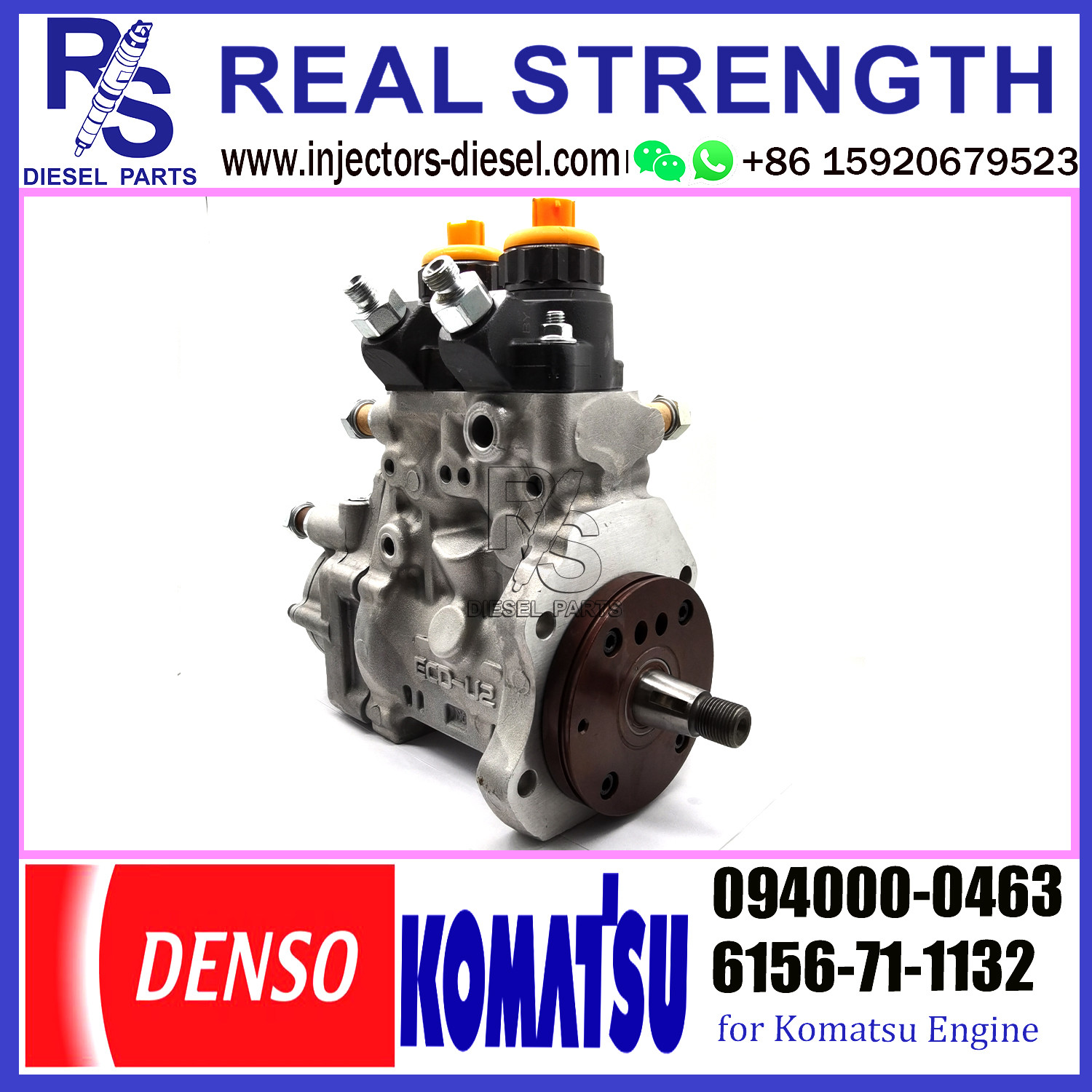 KOMATSU PC450-7 Denso Fuel Injection Pump Assy 094000-0463 094000-0464 6156-71-1132 6156-71-1133 6156-71-1134