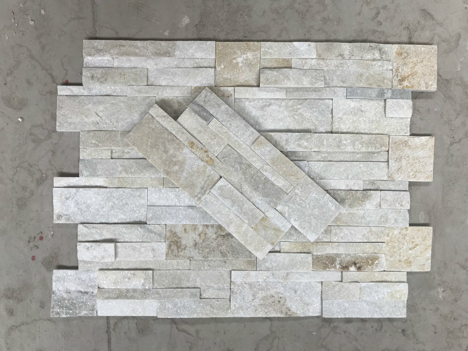 Rectangle Color White 15x60cm 6"X24" Indoor Stone Veneer Panels