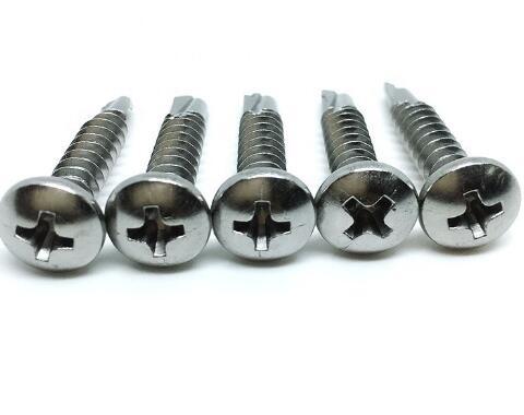 Stainless Steel 316 Cross Head Screw Self Drilling Screws DIN7504 ST4.8*25 Zinc