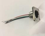 PBT Wiring AISG Connector 8 Pin Aviation Connector Flange Panel Mounting