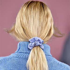 60 Bunny Ear Satin Silk Scrunchies , Girls 22 Momme Silk Elastic Hair Ties