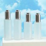 30ml Custom Clear Glass Bottle With Pressure Dropper for Cosmetic Skincare
