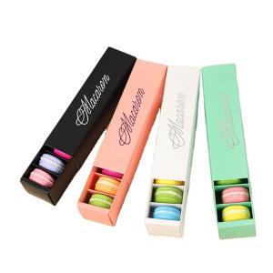 Quality Personalized Hygienic Macaron Cake Food Gift Boxes Packaging Varnishing wholesale