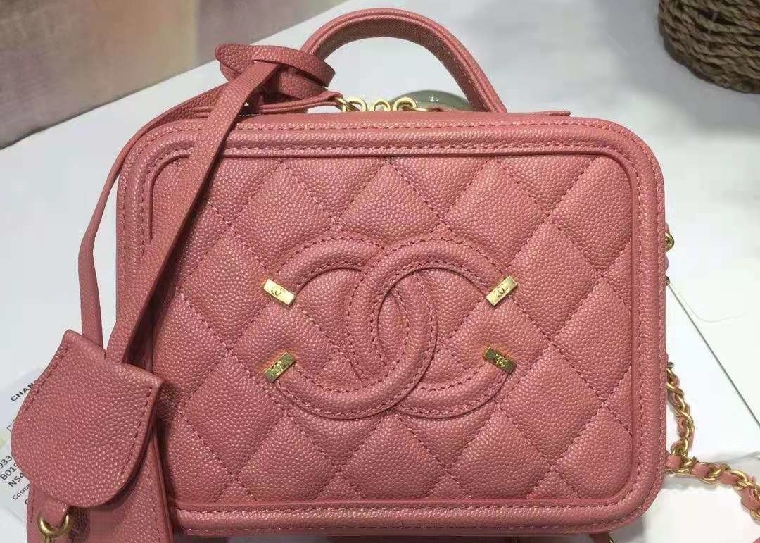 Caviar Skin Womens Luxury Handbag , 17cm Cowhide Shoulder Bag