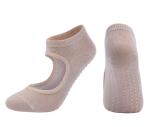 Personality Pilates Cotton Yoga Grip Socks For Ladies Embroidery Logo