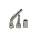 3/8" SS304 High Pressure JIC Female Hydraulic Hose Connectors For PTFE Hose