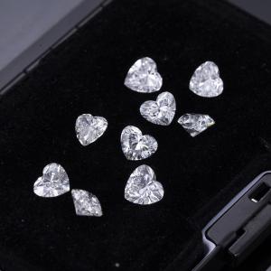 Quality DEF Color VVS Clarity Small Diamonds Melee 2.4-2.7x4.3-4.5mm 0.01 To 0.68ct White Heart Shape wholesale