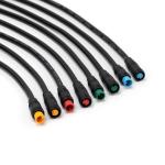 Automotive Black PVC Ebike Cable Connector M6 5 Cores Water Resistant