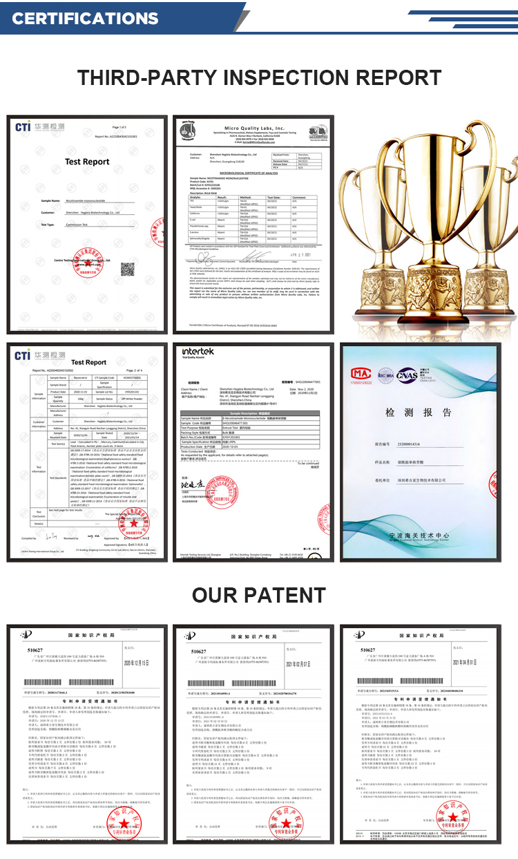 Professional 99% Purity NAD Nicotinamide Adenine Dinucleotide Powder CAS 53-84-9