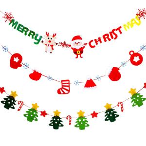 Quality 2mm Thickness Felt Banner For Christmas Party Decoration wholesale