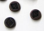 Oil Painting Zamak Custom Clothing Buttons Zinc Alloy , Flat / 3D