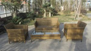 Quality 4pcs PE wicker patio sofa furniture wholesale