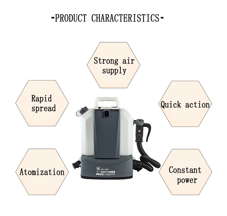 500w Power Battery Pump 5L High Pressure Sprayer Gasoline Backpack Sprayer