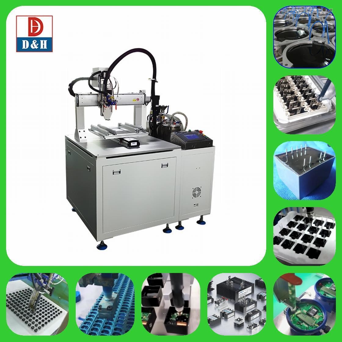 2K Glue Potting Compound Meter Mix Dispenser for Coils Potting at Manufacturing Plant