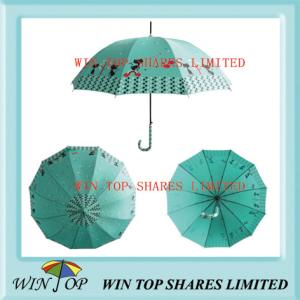 Quality 23&quot; Auto Straight Fahionable Green Umbrella (WT5089) wholesale