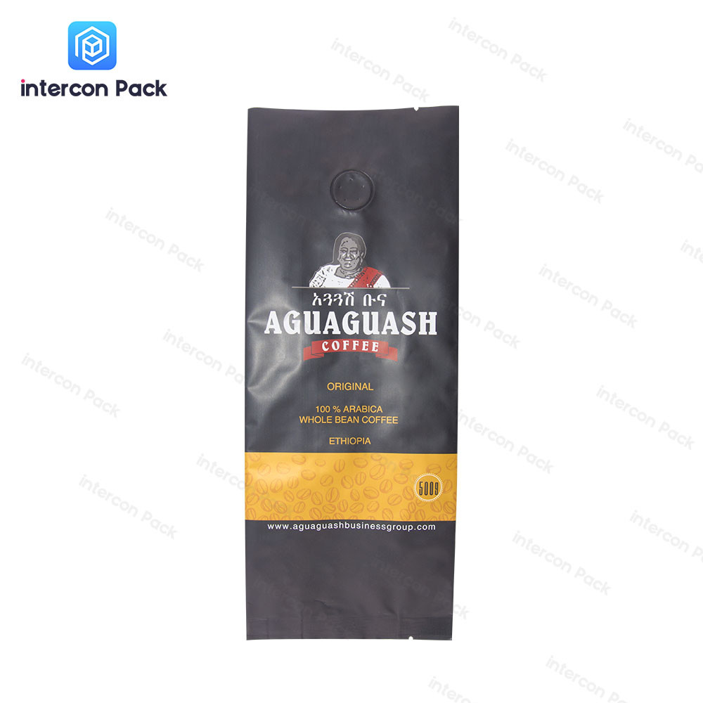 Coffee Bean Gusset Packaging Bag Heat Sealing Aluminum Foil Packaging Bags