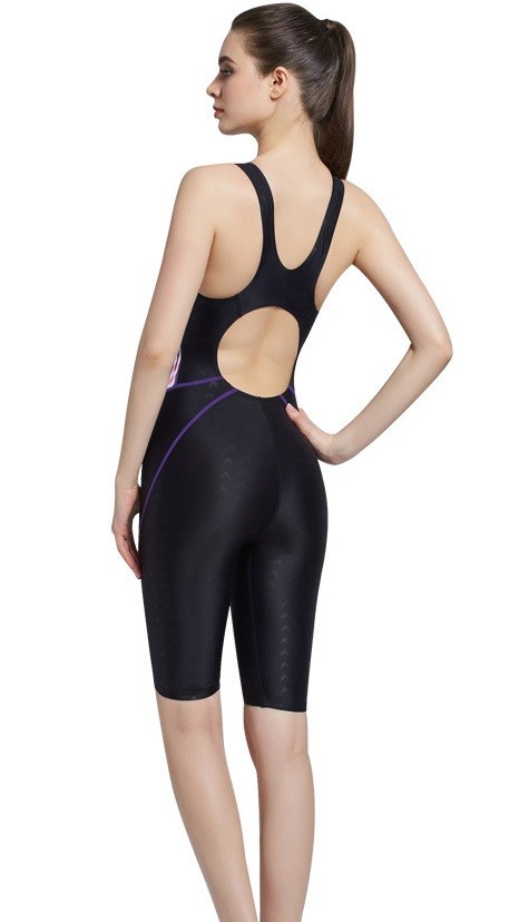 Charmleaks One Piece Women Sports Swimwear Sports Swimsuit Athletic Racerback Beachwear Bathing Suit Padded Monikini Bik