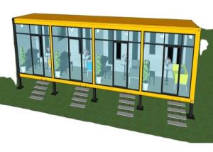 Quality Living 26 SQM 40foot Mobile Temporary Container Office wholesale