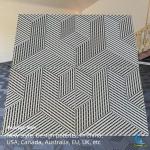 15.75 Inches Black Tiles Interlocking Waterproof Garage Flooring Cover for