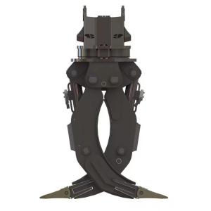 Quality Wood Gripper For 30-35 Ton Excavator Log Grapple CE Certificate Forestry Machine Hydraulic Log Timber Wood Grapple With Rotor Excavator Rotary Grapple wholesale