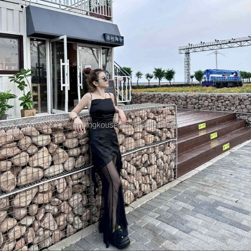 Durable Punching Service PVC Coated Welded Gabion Basket for Stone Retaining Wall